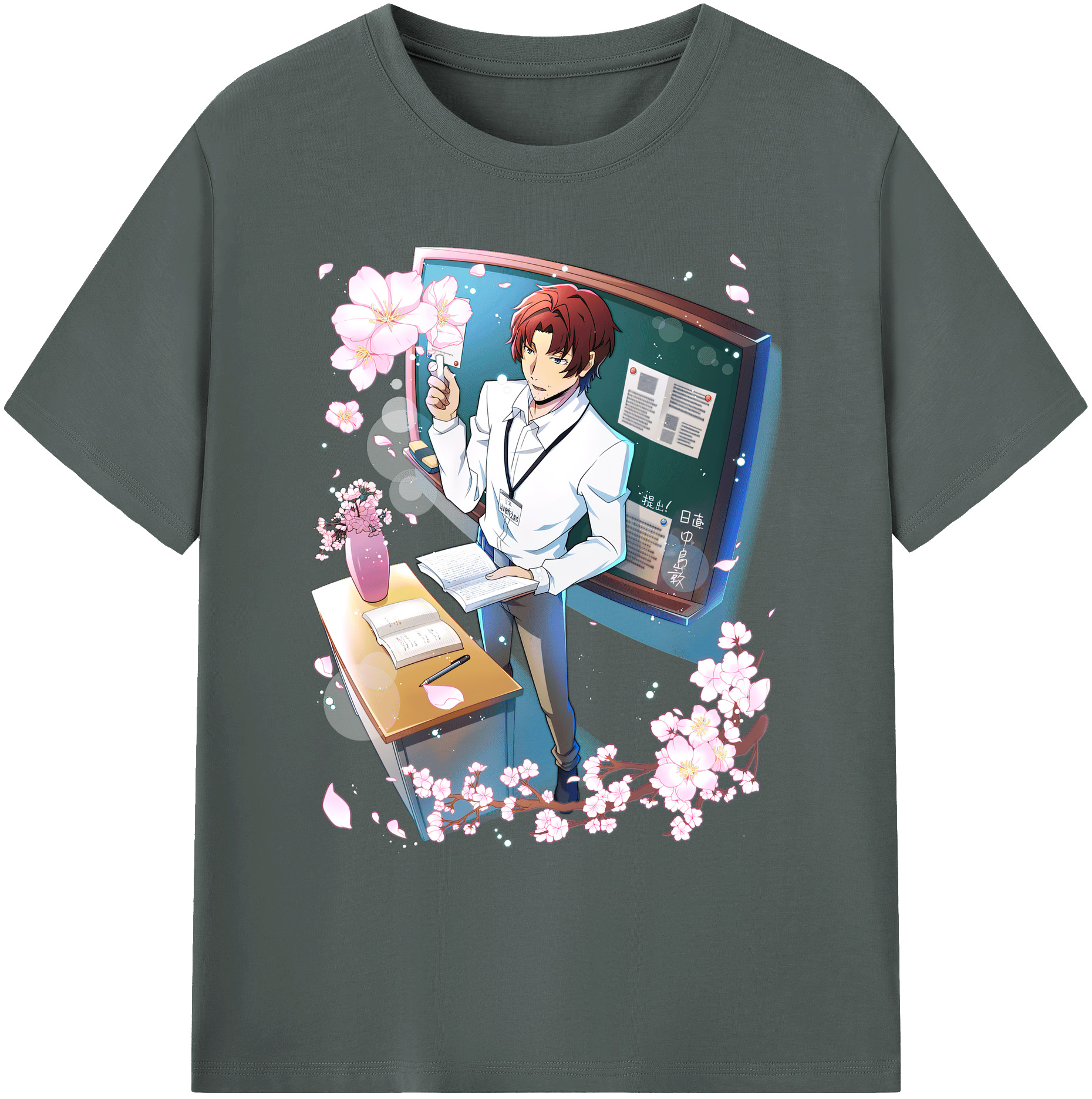（画像用） 文豪ストレイドッグス Bungo Stray Dogs 綿100％ メンズ半袖Tシャツ｜肌触りやわらか＆通気性